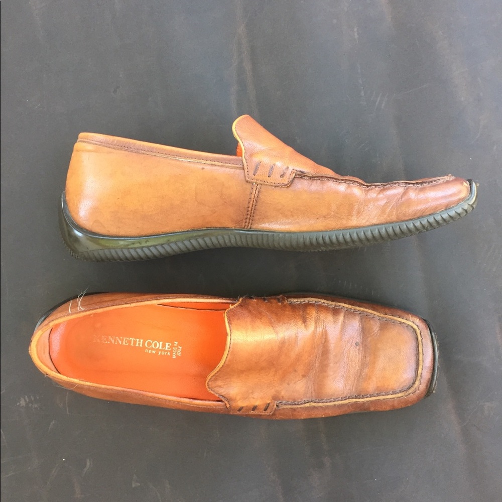 Kenneth Cole Brown/Black Leather Loafer, SZ 7,